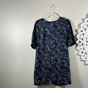 Banana Republic 6p, Blue/black print mini dress.